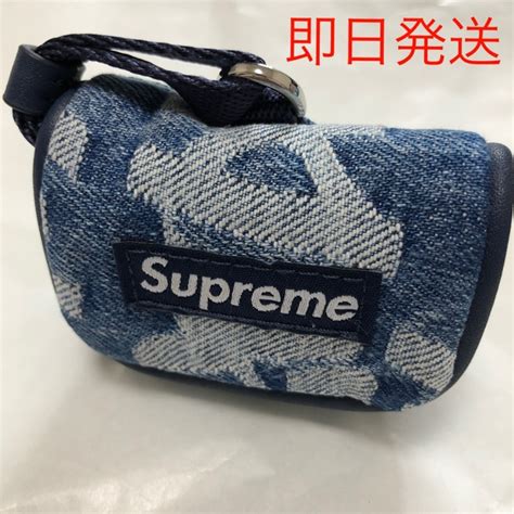 supreme jacquard denim airpod case